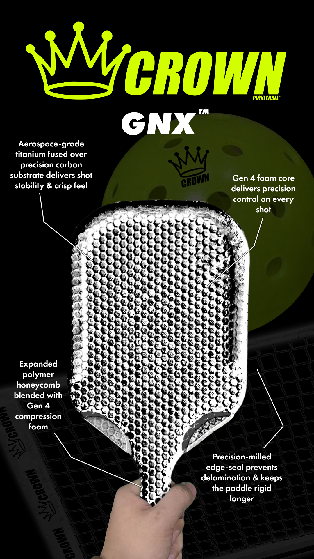 CROWN PICKLEBALL - GNX™ Pickleball Paddle