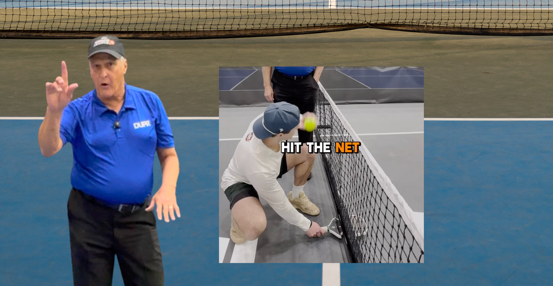 It's Actually Legal to Hit This Shot from Underneath the Net