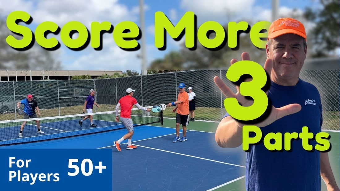 The Safe and Simple 3-Part Strategy to Score Pickleball Points for Senior Players