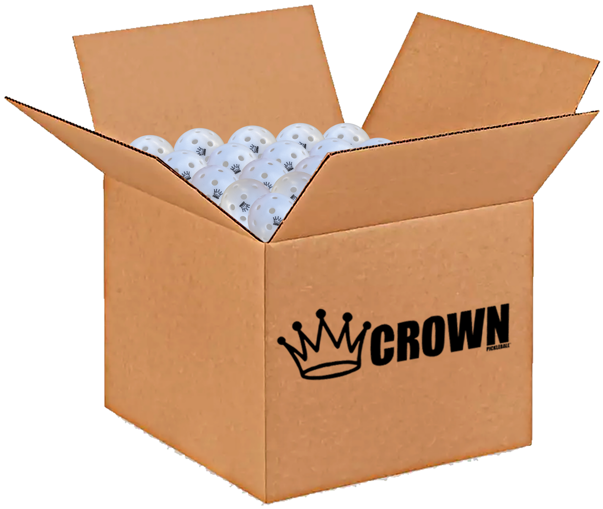 CROWN PICKLEBALL - High-Performance OUTDOOR Pickleballs (100-PACK COCONUT)