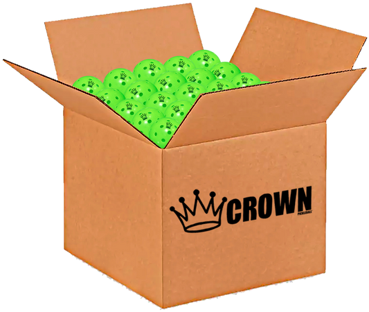CROWN PICKLEBALL - High-Performance OUTDOOR Pickleballs (100-PACK COLD) - “Play like Dura’s”