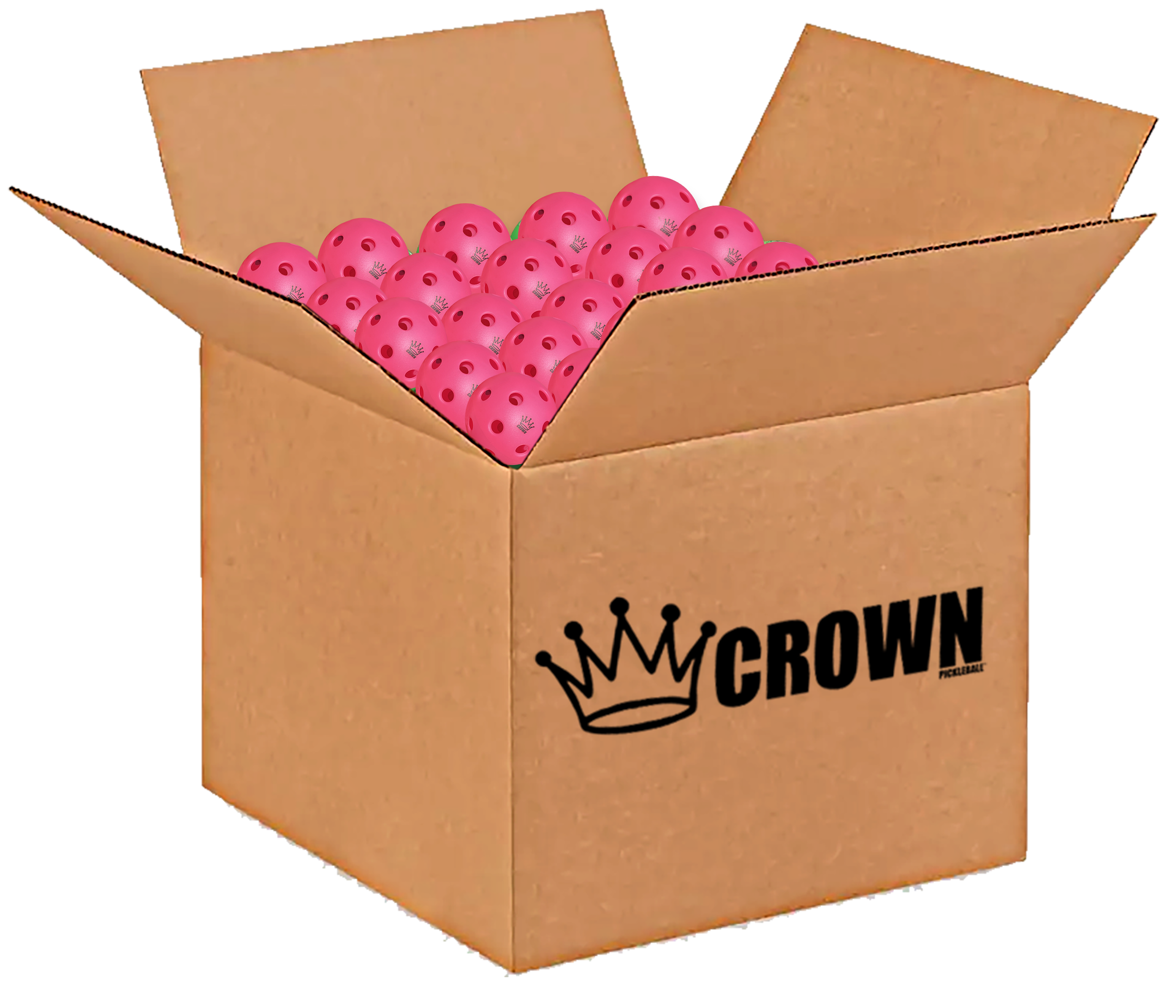 CROWN PICKLEBALL - High-Performance INDOOR Pickleballs (3-PACK DRAGONFRUIT)