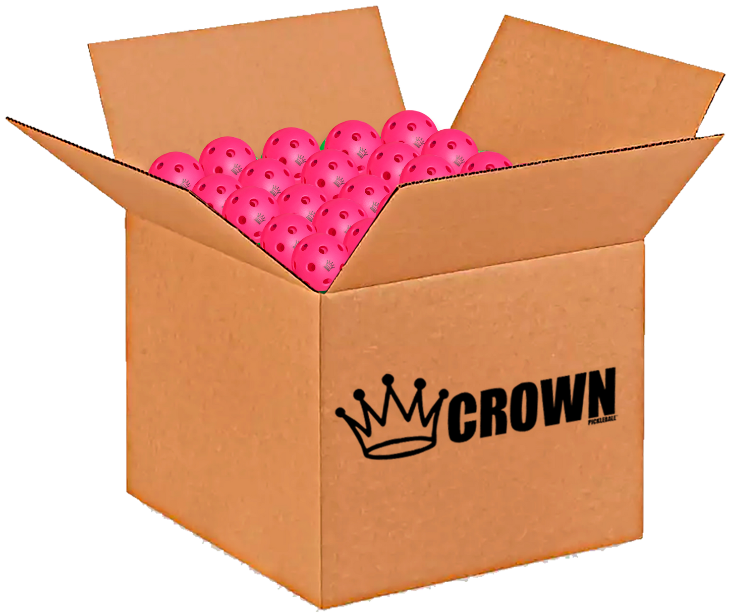 CROWN PICKLEBALL - High-Performance INDOOR Pickleballs (3-PACK DRAGONFRUIT)