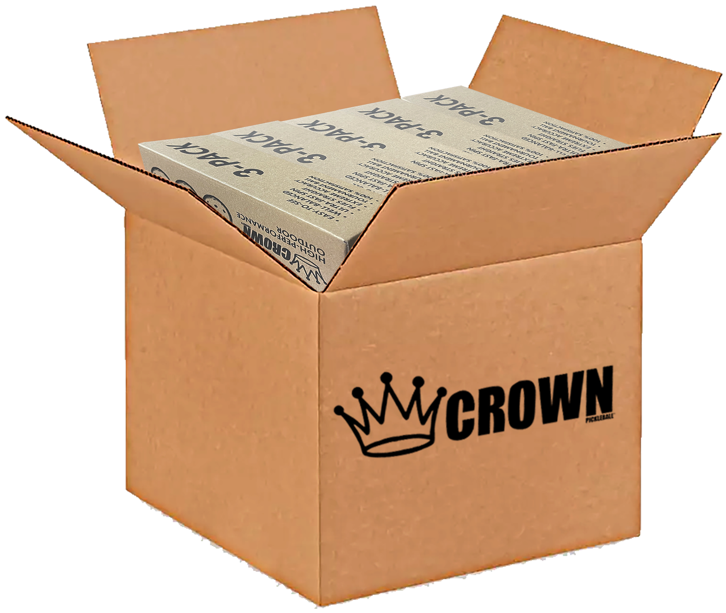 CROWN PICKLEBALL - High-Performance OUTDOOR Pickleballs - RETAIL (102-PACK LIME)