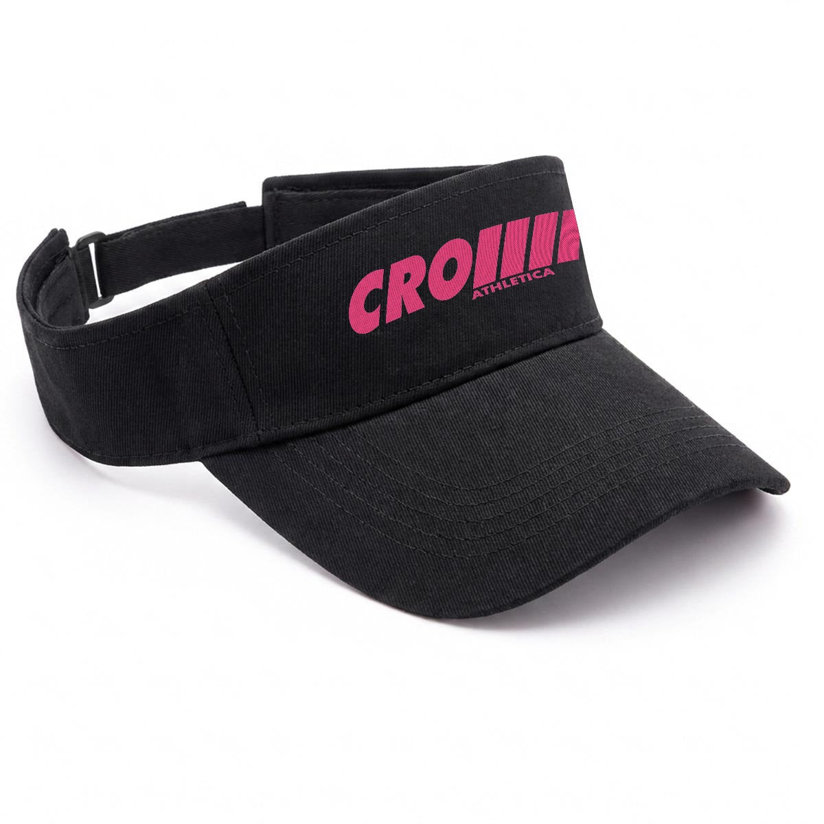 CROWN ATHLETICA /// Embroidered Logo Visor (BLACK)