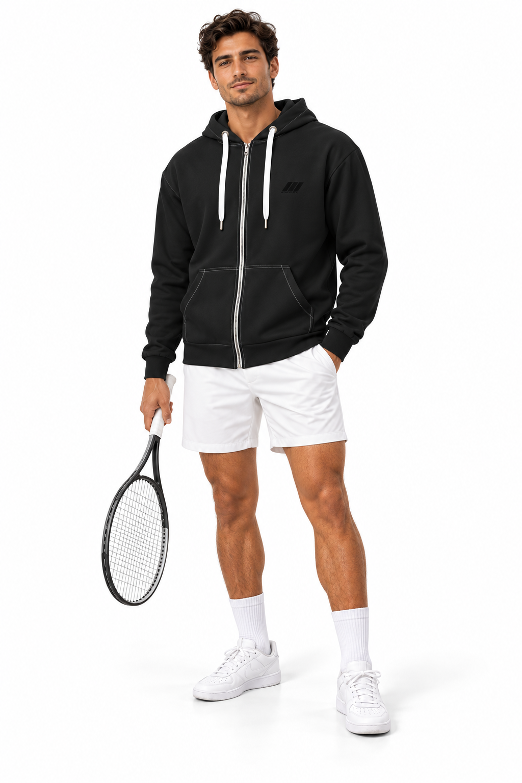 CROWN ATHLETICA™ /// Fleece Hoodie (CHARCOL)