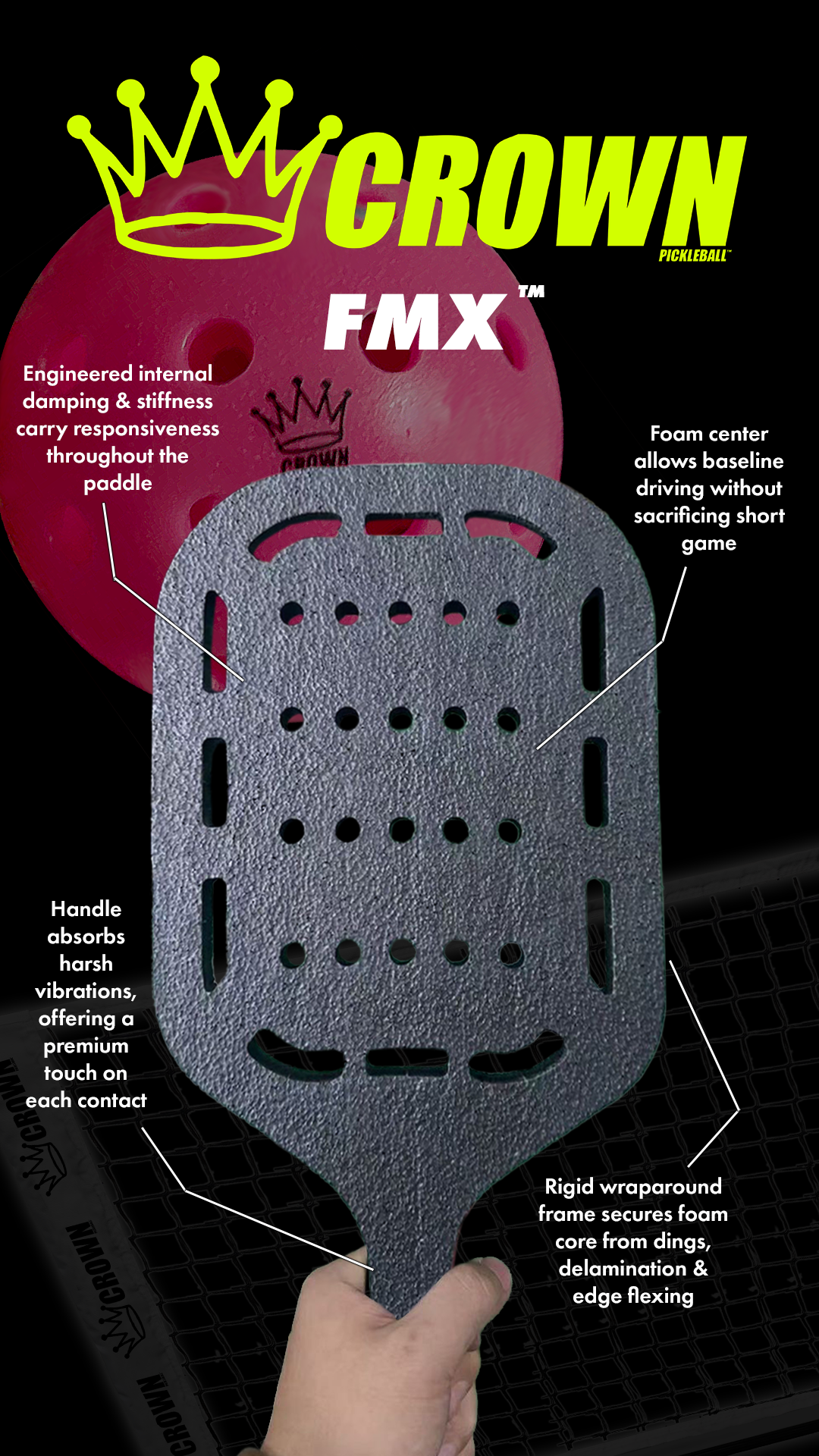 CROWN PICKLEBALL - FMX™ Pickleball Paddle