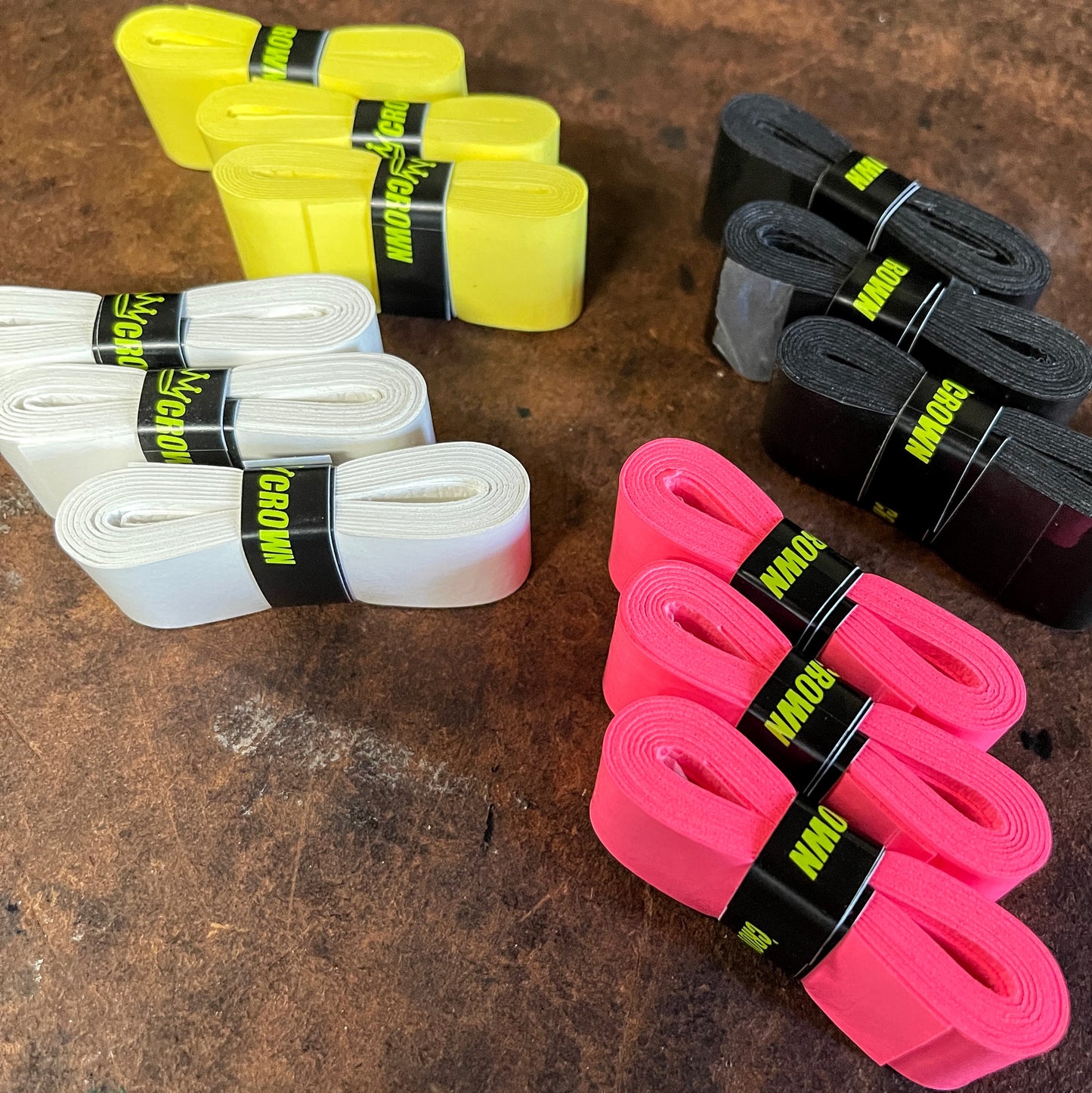 CROWN PICKLEBALL - Pickleball Paddle Overgrips (9-PACK YELLOW)