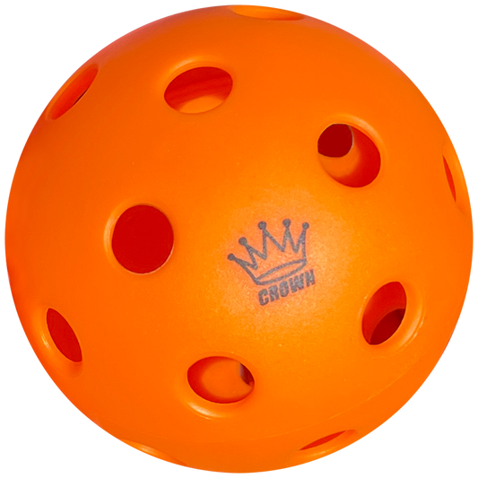 CROWN PICKLEBALL - High-Performance INDOOR Pickleballs (3-PACK TANGERINE)