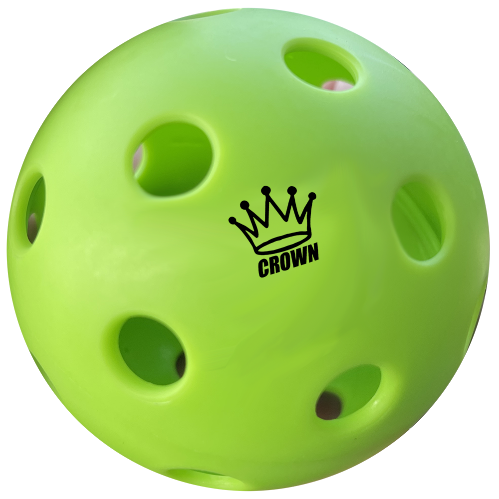 CROWN PICKLEBALL - High-Performance INDOOR Pickleballs (3-PACK APPLE)