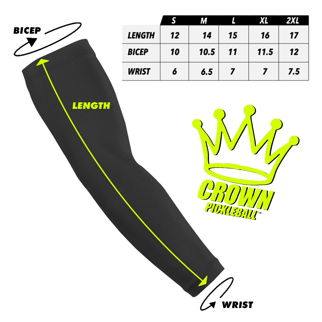 CROWN PICKLEBALL - SLEEVE - CROWN DC SKYLINE (Black)