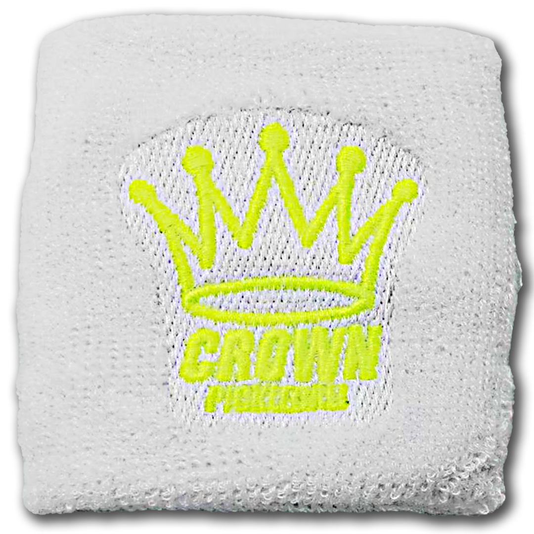 CROWN PICKLEBALL - Wrist Band (White/Yellow)