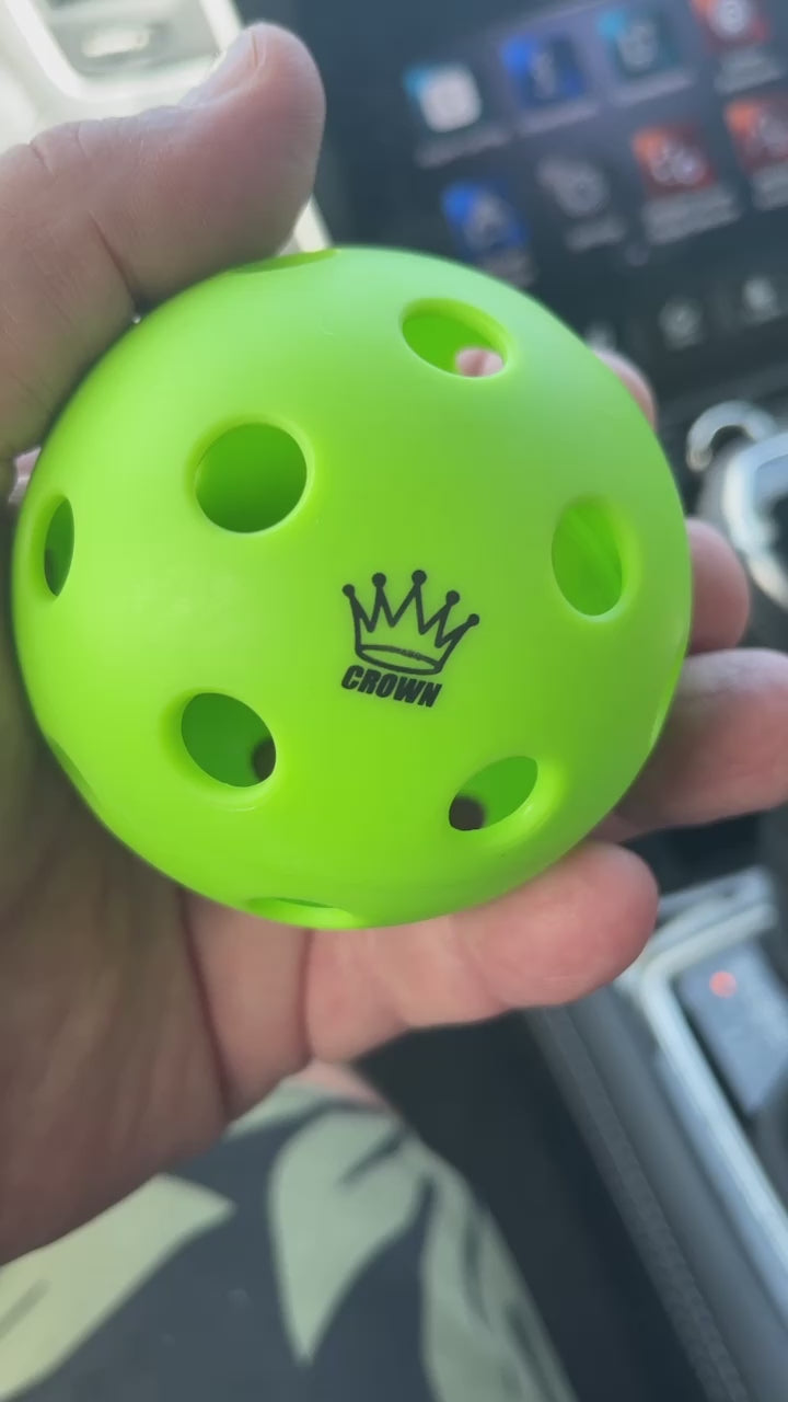 CROWN PICKLEBALL - High-Performance INDOOR Pickleballs (100-PACK APPLE)