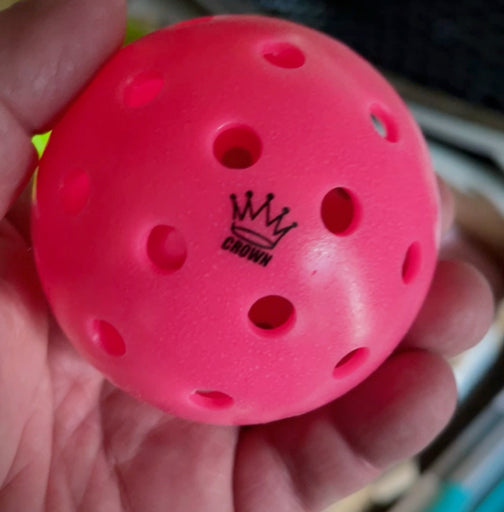 CROWN PICKLEBALL - High-Performance OUTDOOR Pickleballs (3-PACK CHERRY)