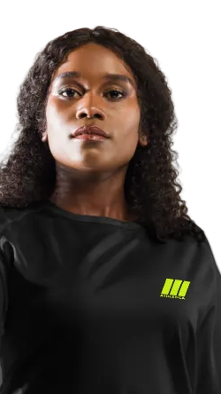 CROWN ATHLETICA /// Logo Shirt (BLACK)