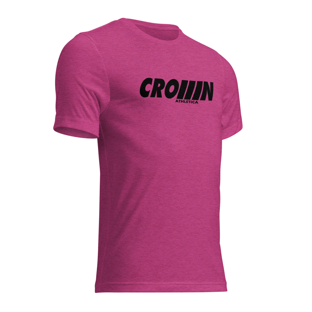 CROWN ATHLETICA /// Cross-chest Logo Shirt (PINK)