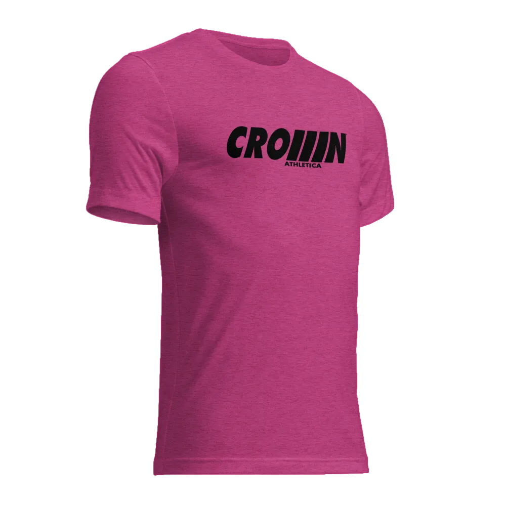 CROWN ATHLETICA /// Cross-chest Logo Shirt (PINK)