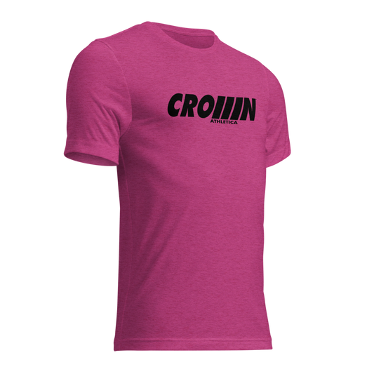 CROWN ATHLETICA /// Cross-chest Logo Shirt (PINK)